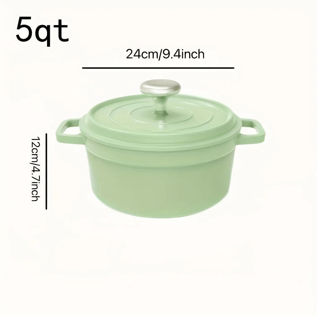 Large Capacity Non-Stick Soup Pot Set Modern Stock Pot Aluminum Universal Casserole Dutch Oven Stainless Steel Cookware for Home