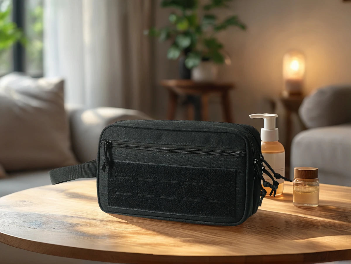 Tactical Molle Admin Pouch for Vest Hunting Chest Waist Pack Utility Dual Zippers Tool Pouch EDC Organizer