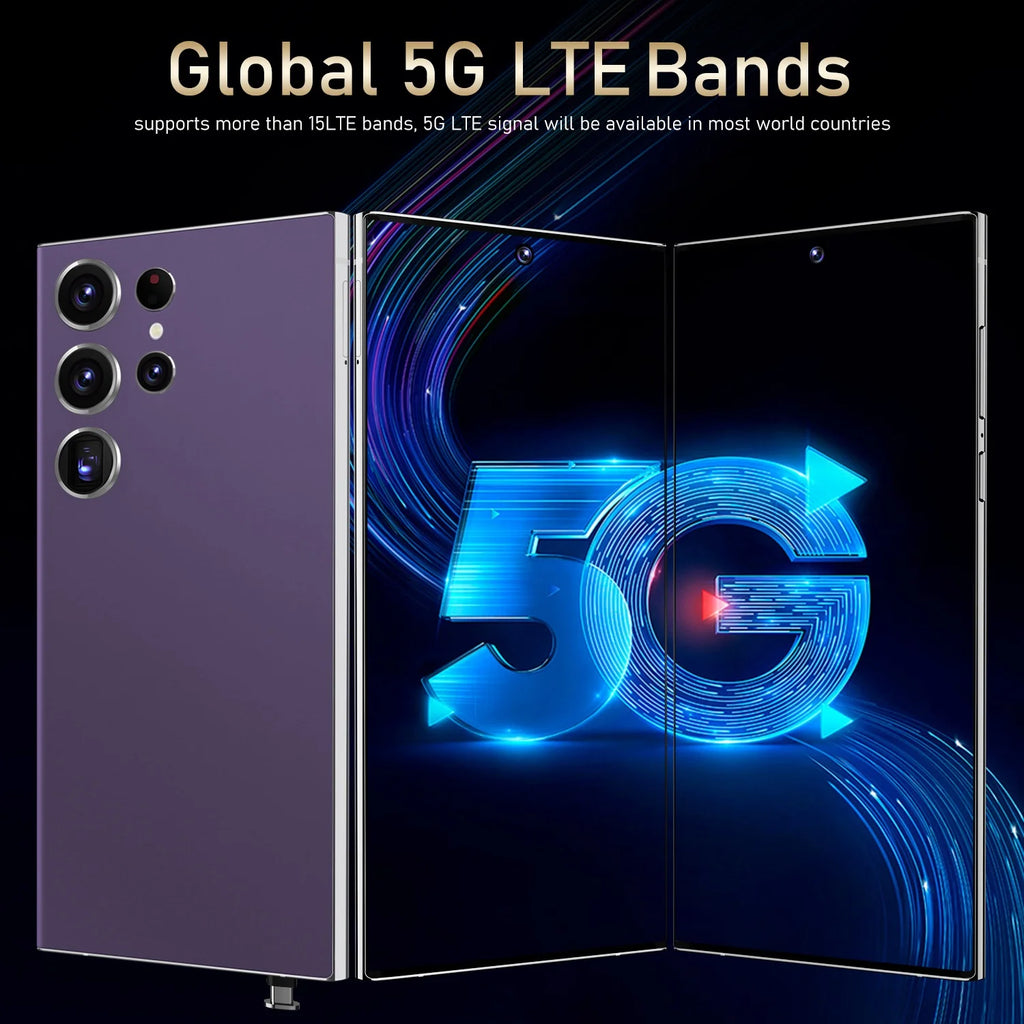 US in Stock S24 Ultra Cross-Border Smartphone Pro Max 5G with Integrated 6.8 Inch Large Screen Built-in Pen Machine (8+256)