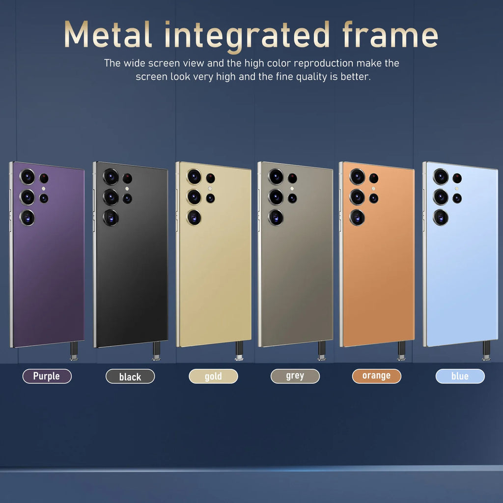 US in Stock S24 Ultra Cross-Border Smartphone Pro Max 5G with Integrated 6.8 Inch Large Screen Built-in Pen Machine (8+256)