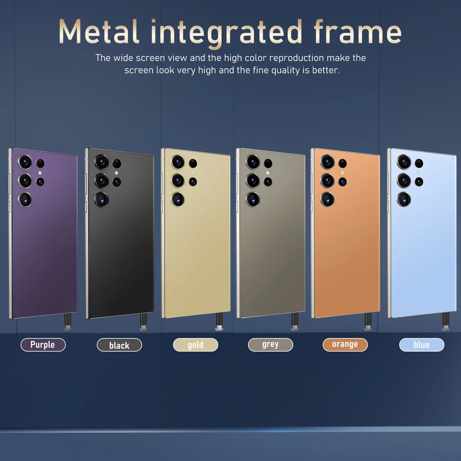 US in Stock S24 Ultra Cross-Border Smartphone Pro Max 5G with Integrated 6.8 Inch Large Screen Built-in Pen Machine (8+256)