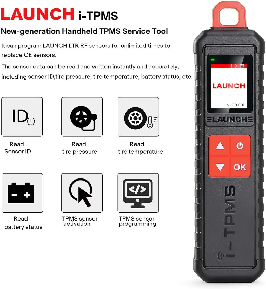 2025 LAUNCH NEW X431 I-TPMS(TS GUN) TPMS Tire Pressure Detector Handheld Car Diagnostic Tool