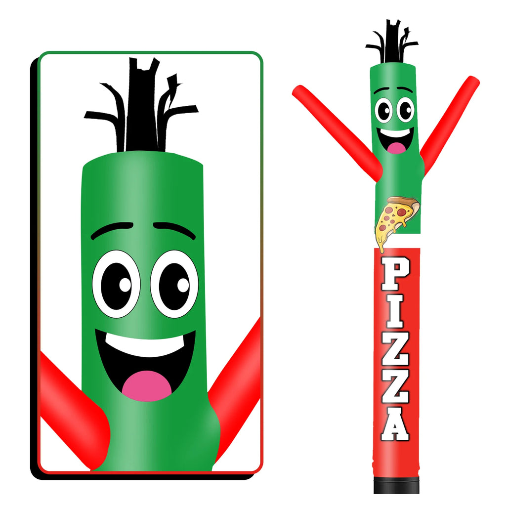 Pizza Theme air Dancer Inflatable Wacky Wave Tube Man Suitable for Outdoor Party Festival New Store Display Without Blower