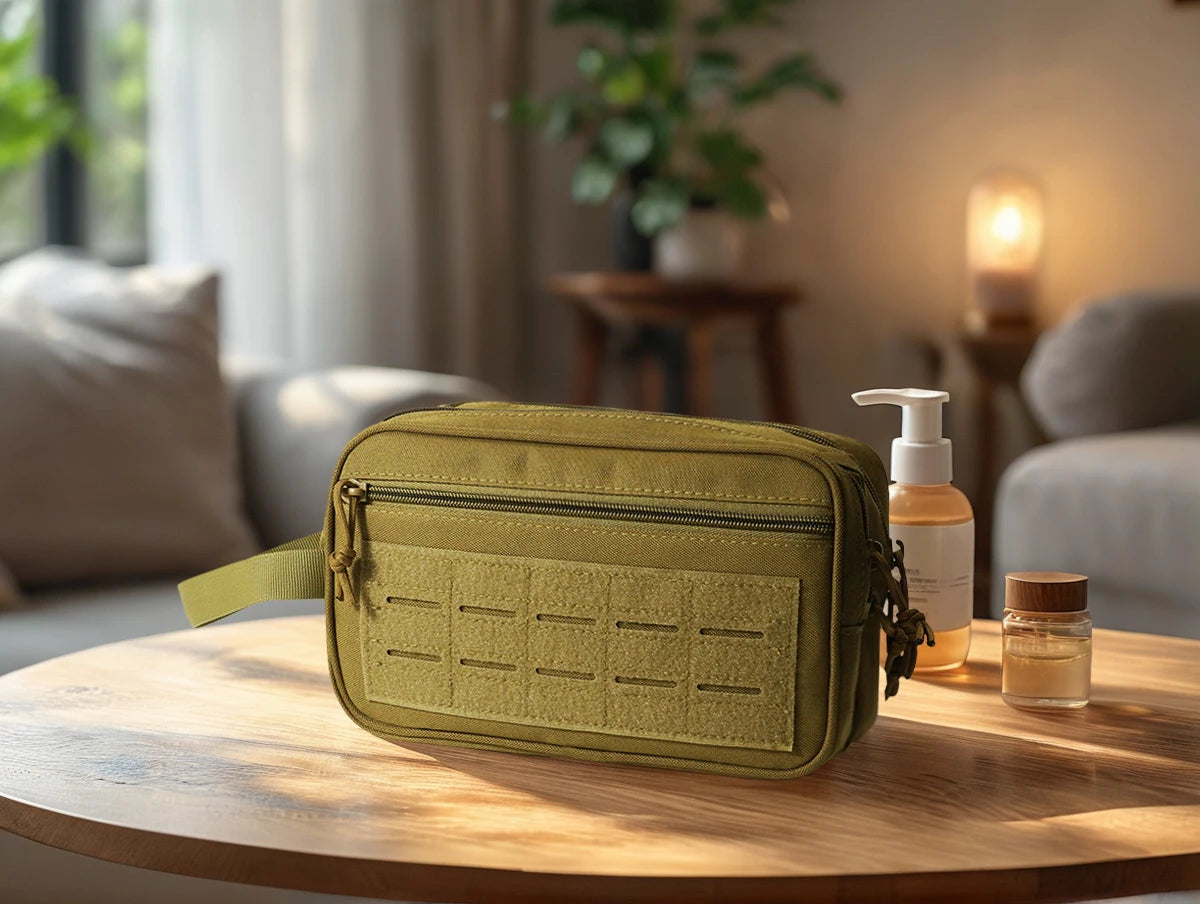 Tactical Molle Admin Pouch for Vest Hunting Chest Waist Pack Utility Dual Zippers Tool Pouch EDC Organizer