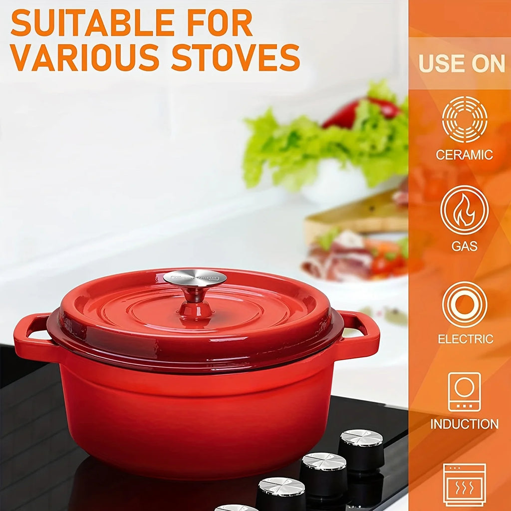 Large Capacity Non-Stick Soup Pot Set Modern Stock Pot Aluminum Universal Casserole Dutch Oven Stainless Steel Cookware for Home