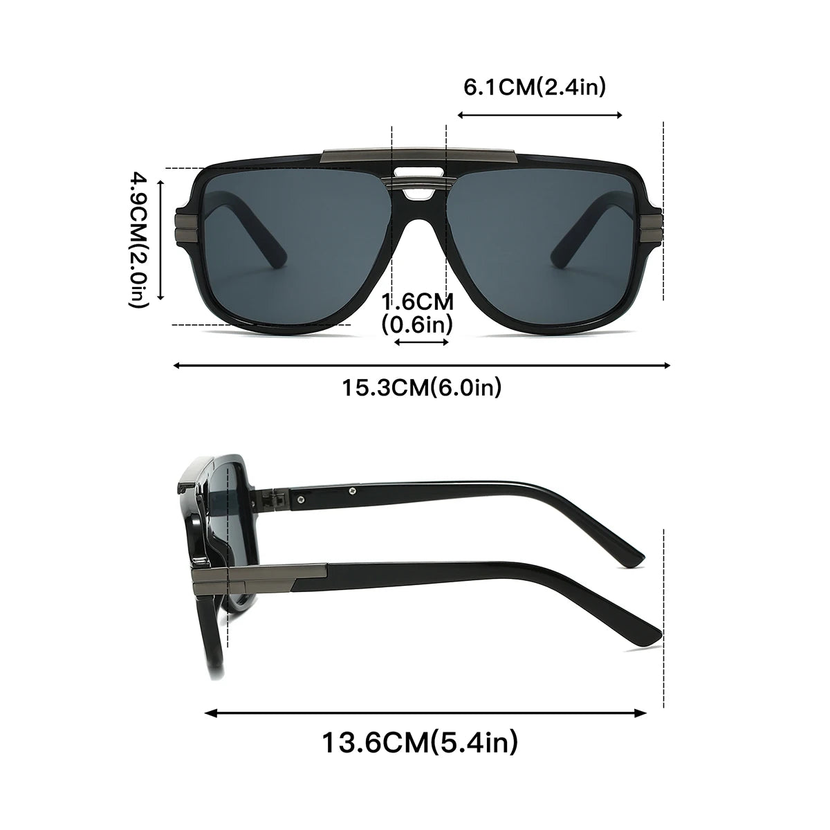 GM LUMIAS Double Bridge Pilot Sunglasses Men 2025 New Arrival Outdoor Shades Brand Design Women Stylish Oversized Anti-UV Shades
