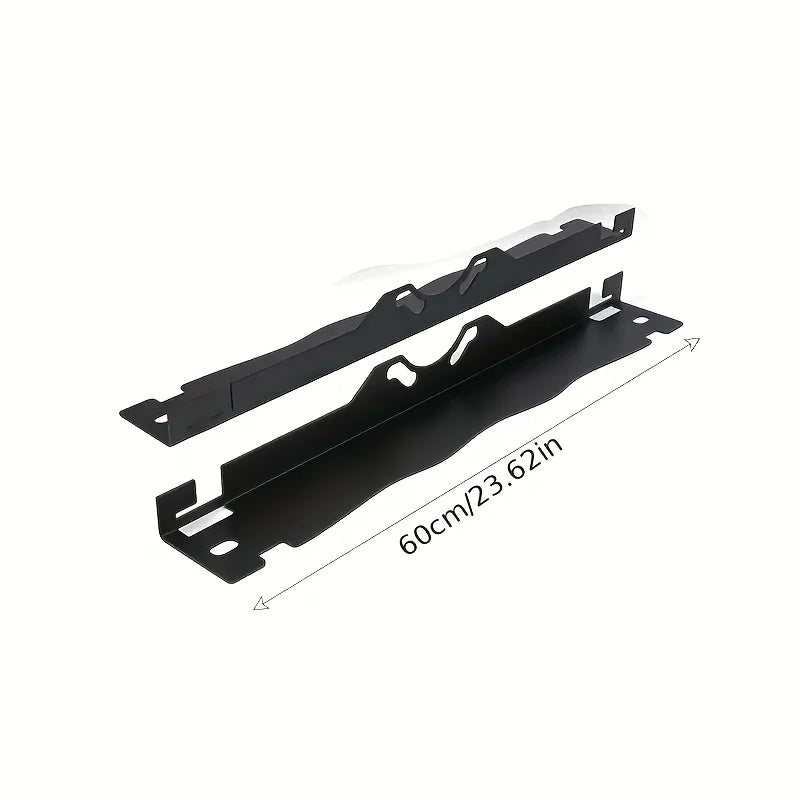 Heavy-duty Wheel Alignment Tool Pair Upgraded Wheel Positioning Plate With Hanging Holes Black Silver