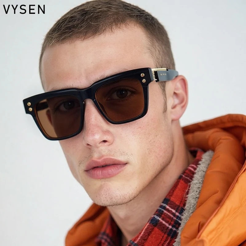 Oversized Classic Square Sunglasses Men 2025 Luxury Brand Design Vintage Trendy Rero Sun Glasses For Male Driving Eyewear UV400