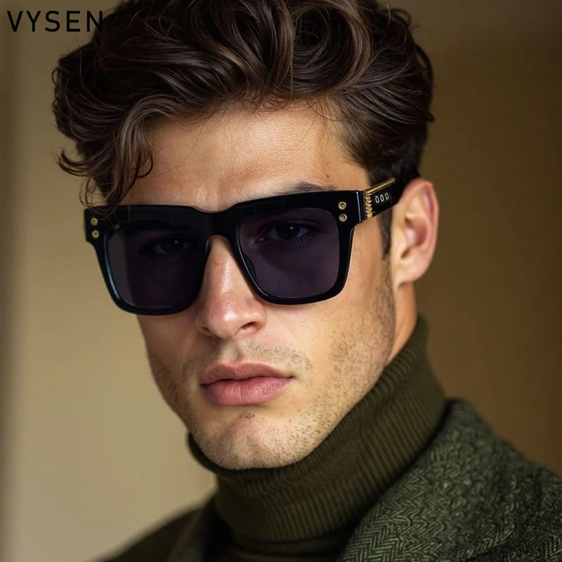 Oversized Classic Square Sunglasses Men 2025 Luxury Brand Design Vintage Trendy Rero Sun Glasses For Male Driving Eyewear UV400