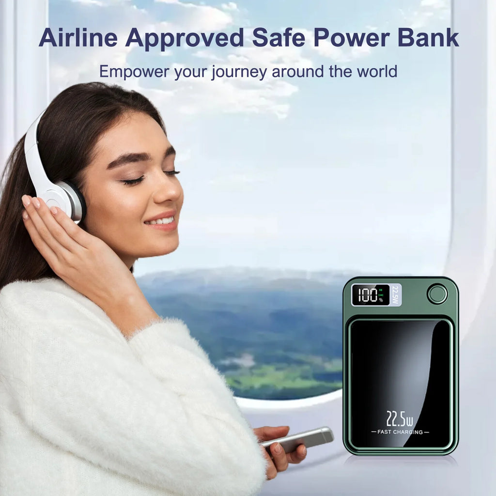 10000mAh Power Bank Magnetic Wireless Charger PD 22.5W Fast Charging for iPhone 15/14/13/12/Pro Max/Pro/Plus/Mini/ AirPods 3/2