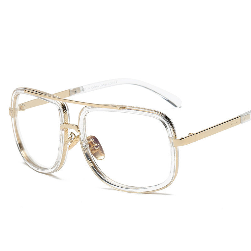 New Fashion Cool UWCYXOM Vintage Pilot Driving Sunglasses for Men – Gradient Brown UV400 Stainless Steel Goggles for Outdoor Summer Style