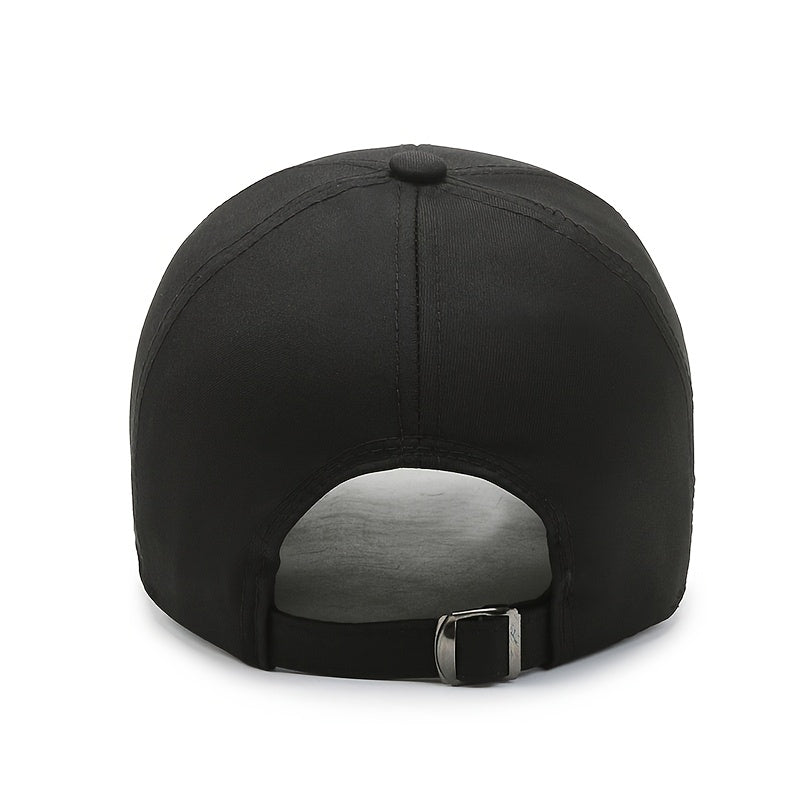 Middle-aged And Elderly Men's Baseball Cap with A Hard Top, New Spring And Autumn Style, High-end Feel, Big Head, Sun Protection, Dad's Baseball Cap, Simple And Versatile for Outdoor Sports, Old for Man's Cap