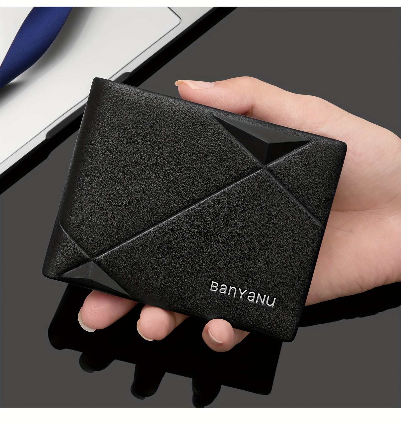 BANYANU Men’s Genuine Top-Grain Leather Wallet – Vintage RFID Blocking Large Capacity Wallet with 11 Card Slots, Perfect Father’s Day Gift