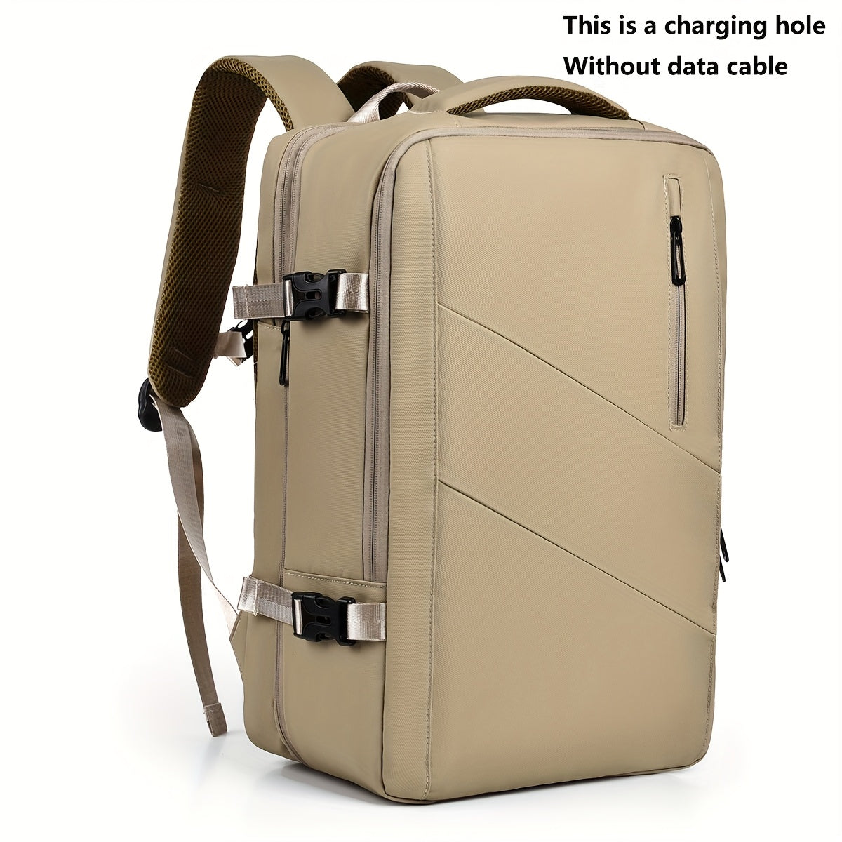 WEIXIER Unisex Large Capacity Travel Backpack – PU Leather Dual-Shoulder Bag with Horizontal Handle, Expandable Compartment & Independent Laptop Sleeve for Work, School & Weekend Trips