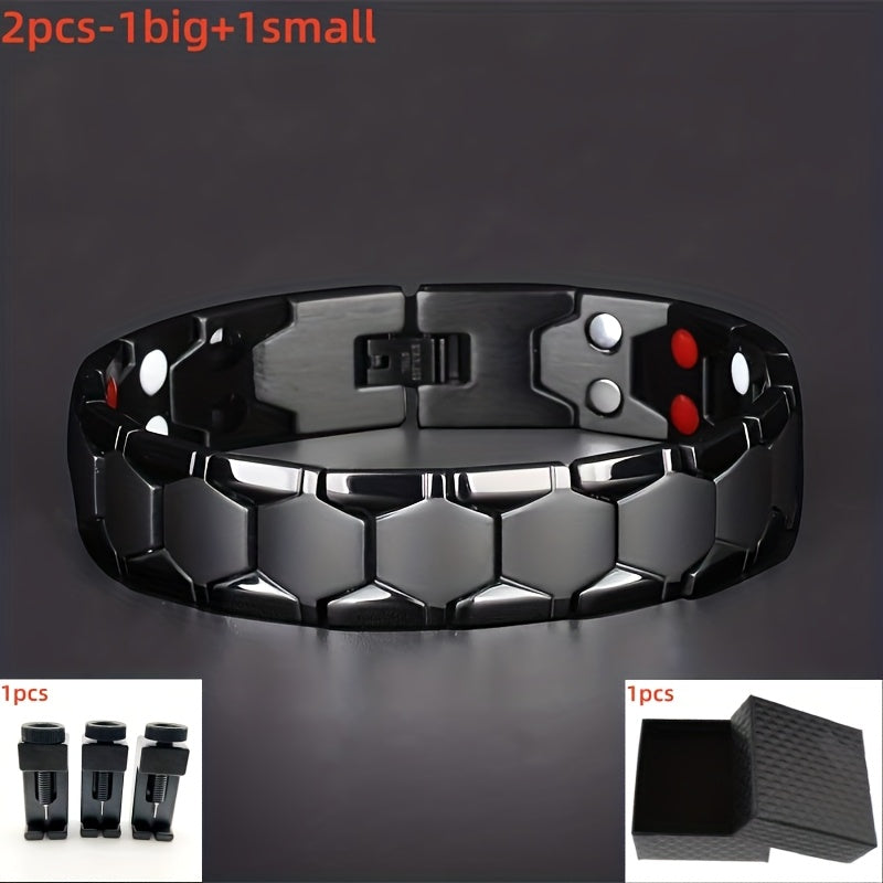 Women’s Titanium Steel Magnetic Bead Bracelet – 14K Gold Plated Spherical Magnet Fashion Bracelet, Simple & Luxurious Gift for Family and Friends