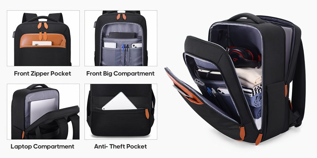 Luggage Sets 3pcs, Carry On Luggage 20 Inch With Spinner Wheels, PC Hardside Suitcase Set With TSA Lock, Durable Carry On Suitcase With Travel Backpack For Men Women