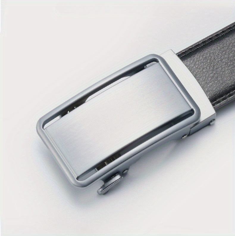 High-End Men’s Wallet & Automatic Buckle Belt Set – Premium PU Leather Gift Box for Dad, Husband & Gentlemen