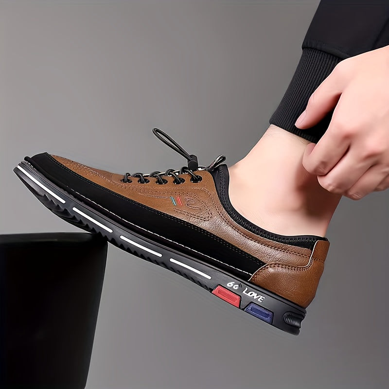 Men’s Slip-Resistant Running Shoes – zhenyuezu Grey/Black Low-Top Sneakers with PU Upper, PVC Sole & EVA Cushioning for Gym, Jogging, Hiking & Daily Streetwear