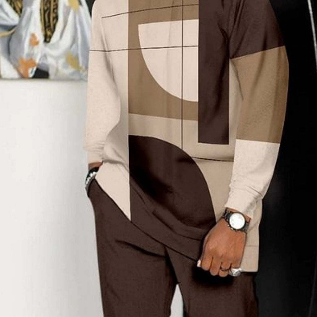 Men’s Soft Touch Athleisure Set – Casual Short-Sleeve T-Shirt & Shorts Two-Piece Outfit for Everyday Autumn Style