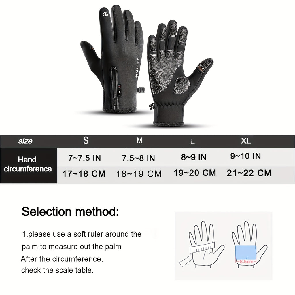 Vilico Men’s Autumn/Winter Fingerless Gloves – Windproof Anti-Slip Warm Cycling & Sports Gloves, Polyester Knit with PU Grip, Ideal for Fishing, Driving, Skiing & Holiday Gifts