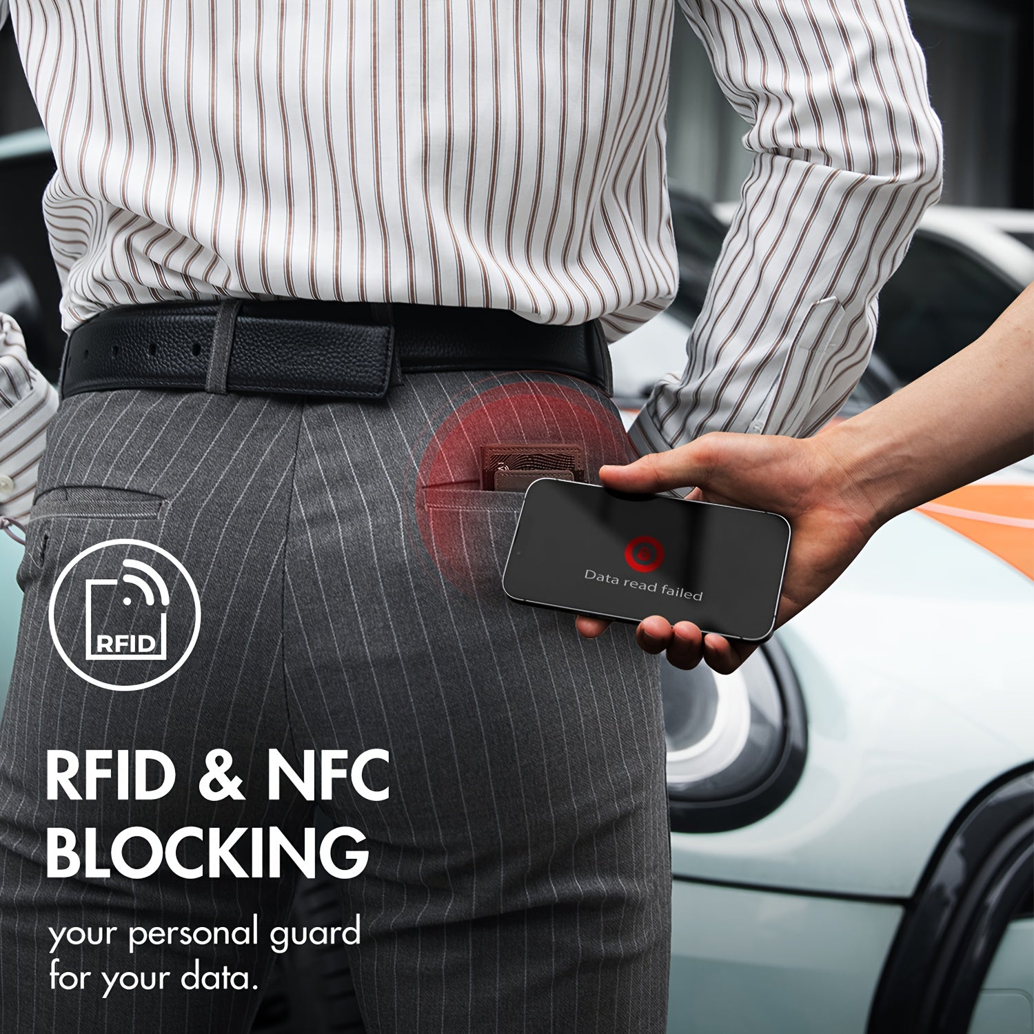 IWANTIT Slim RFID Blocking Card Wallet – Black Microfiber Large Capacity Unisex Credit Card Holder for Travel & Everyday Carry, Gift Box for Father’s Day, Independence Day & More