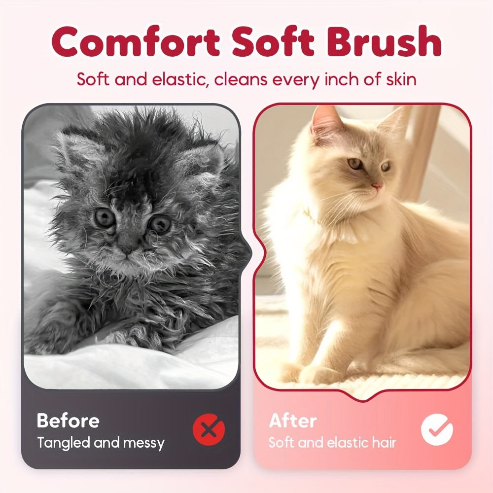 2-in-1 Pet Water Spray & Hair Removal Comb – USB Rechargeable Grooming Brush for Cats & Dogs, Long & Short Hair, Luster-Enhancing, Multi-Functional Cleaner