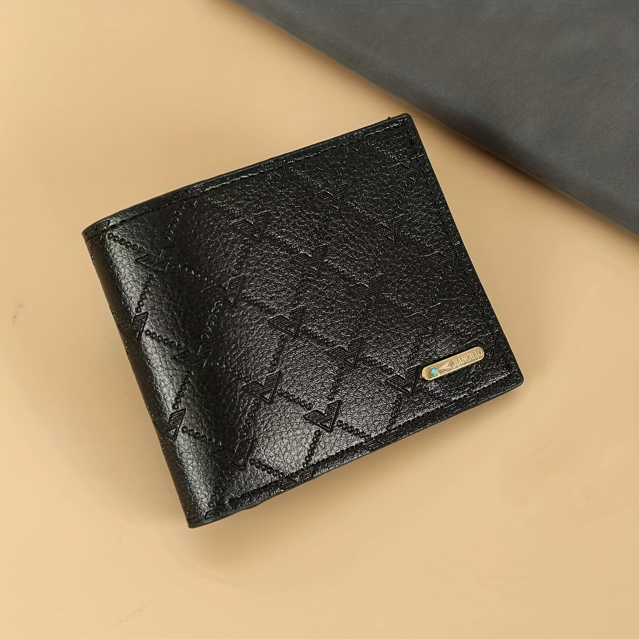 2-Piece Men’s Luxury Black Wallet & Belt Set – Slim PU Leather Dress Combo with Gold-Tone Logo – Valentine’s & Birthday Gift for Him