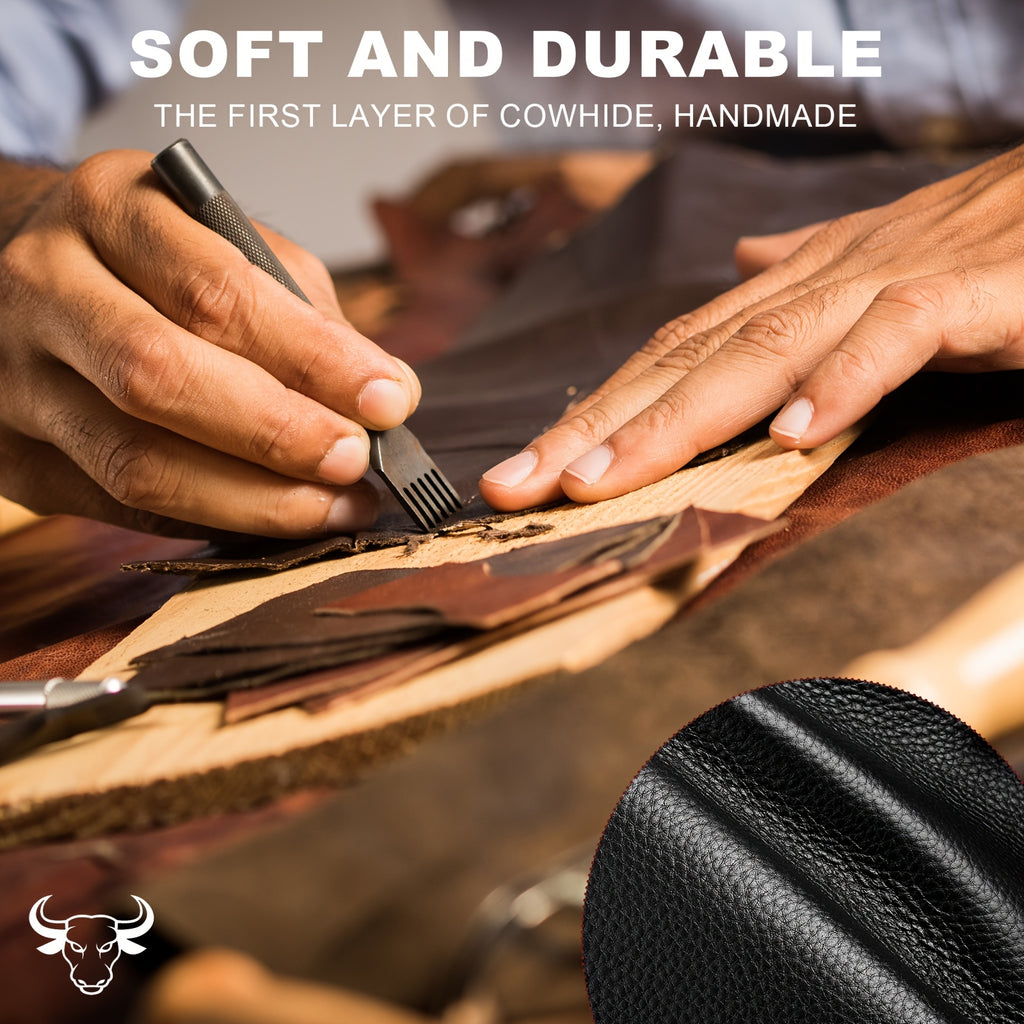 BANYANU Men’s RFID Blocking Long Leather Wallet – Top Grain Clutch with 25 Card Slots, Phone Pocket, Wristlet & Snap Closure