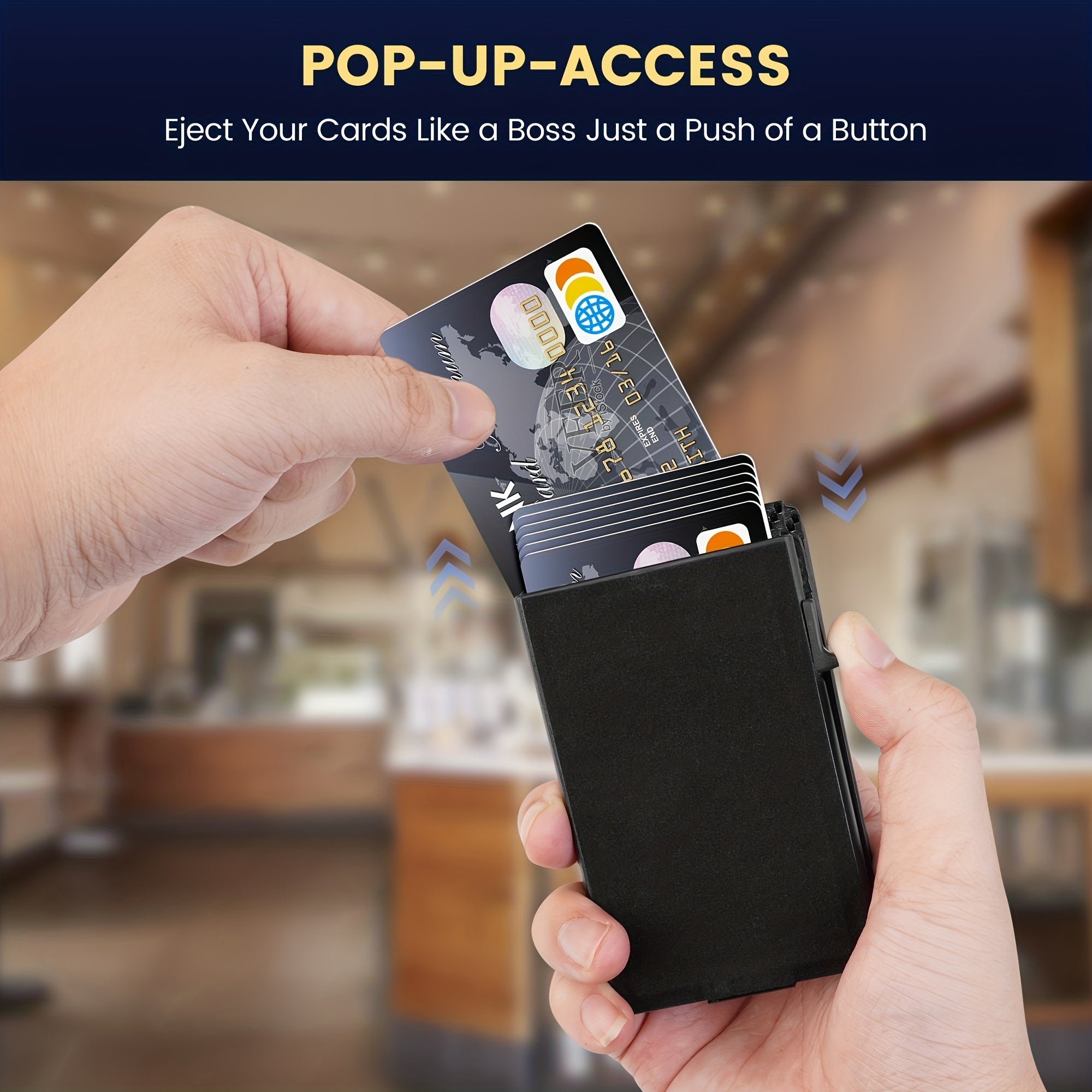 Men’s RFID Blocking Slim Wallet with Money Clip & ID Window – Carbon Fiber-Look Front Pocket Bifold Card Holder – Minimalist Black Wallet for Dad, Husband, Father’s Day & Valentine’s Day