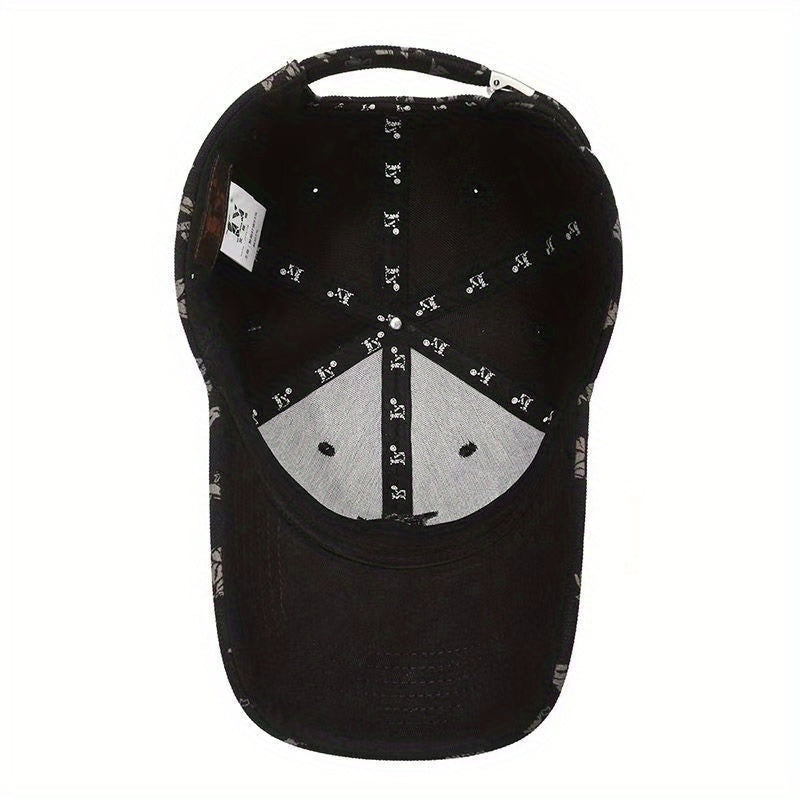 Unisex Luxury 3D “V” Embroidered Dome Cap – Lightweight All-Season Curved Brim Hat, Elegant Gift for Christmas & Valentine’s Day