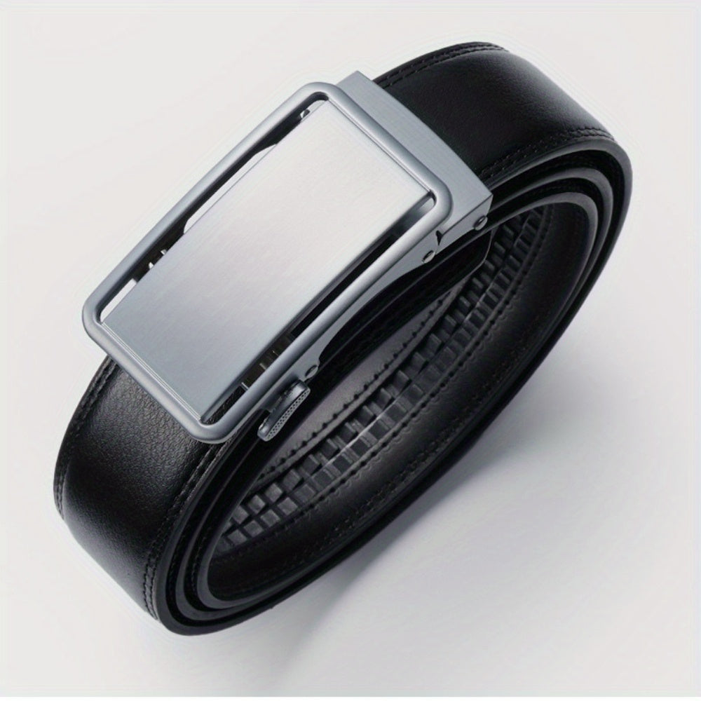 High-End Men’s Wallet & Automatic Buckle Belt Set – Premium PU Leather Gift Box for Dad, Husband & Gentlemen